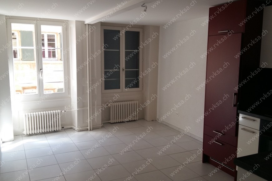 Appartement de 2 pièces, 45  m2, à Neuchâtel - Séjour 